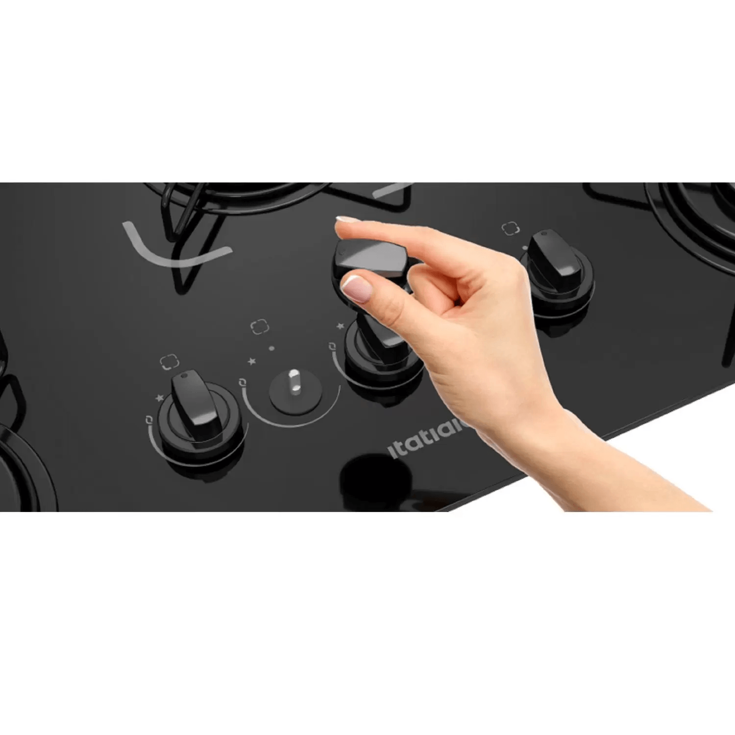 100064-cooktop-5-bocas-itatiaia-a-gas-essencial-tripla-chama-detalhes-ascendedor