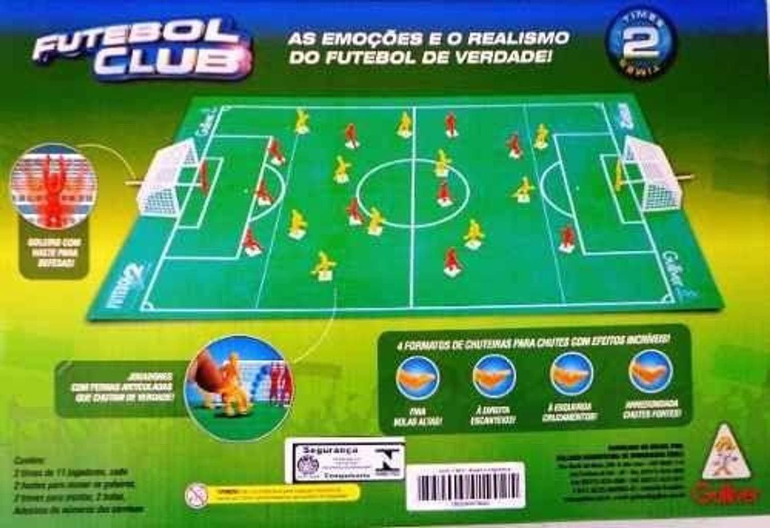 Jogo de Futebol de Botão - 2 Seleções - Brasil x Argentina - Gulliver