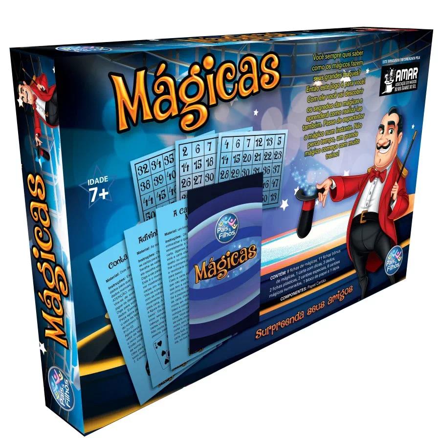 Jogo de magica infantil iniciantes com cartas pais e filhos - Jogos de  Cartas - Magazine Luiza