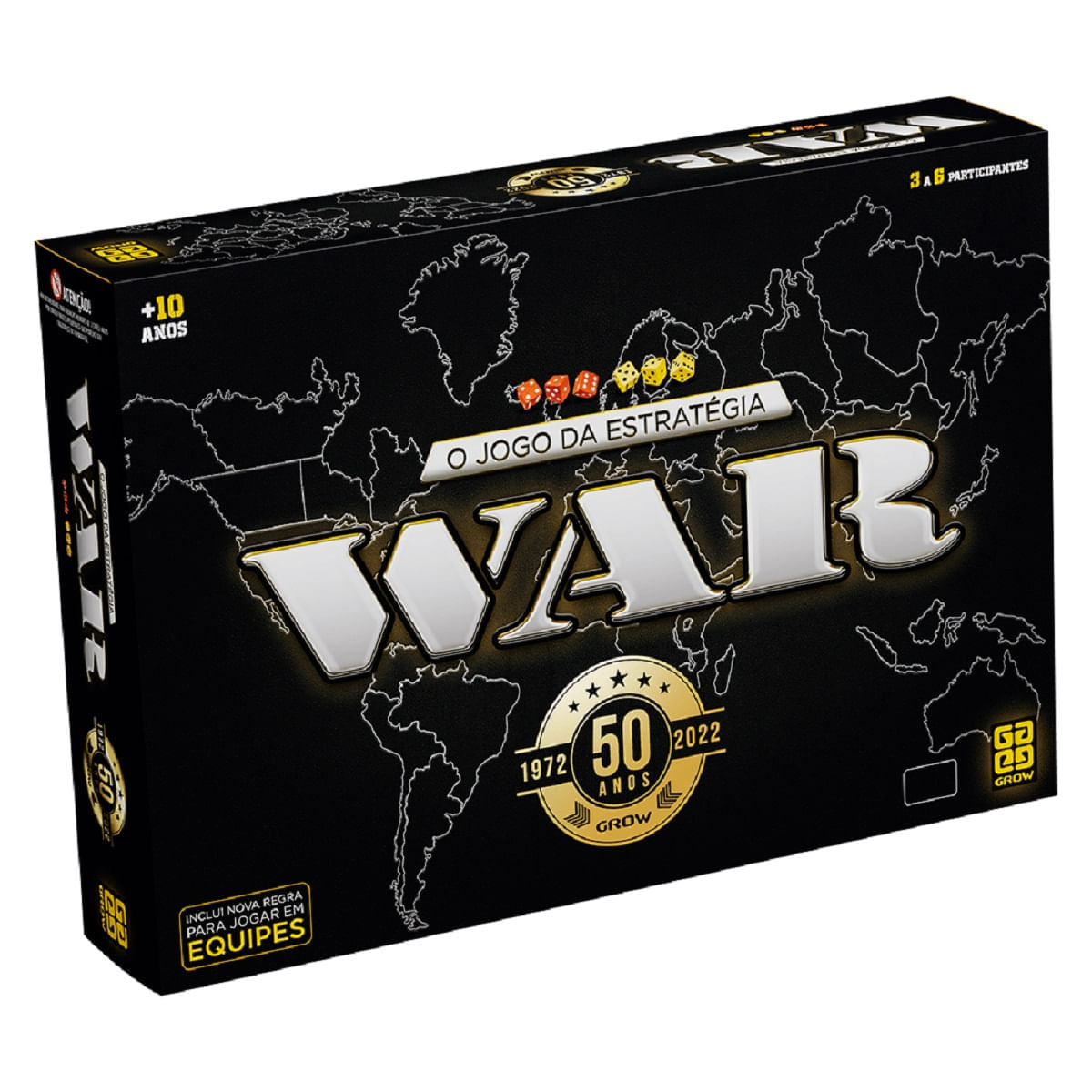 Grow Kit 4 Jogos De Tabuleiro War Todas Edições Completas Diversão