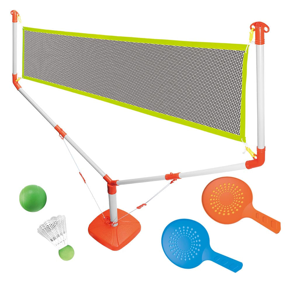 Jogando badminton ao ar livre quebra-cabeça em Infantil quebra