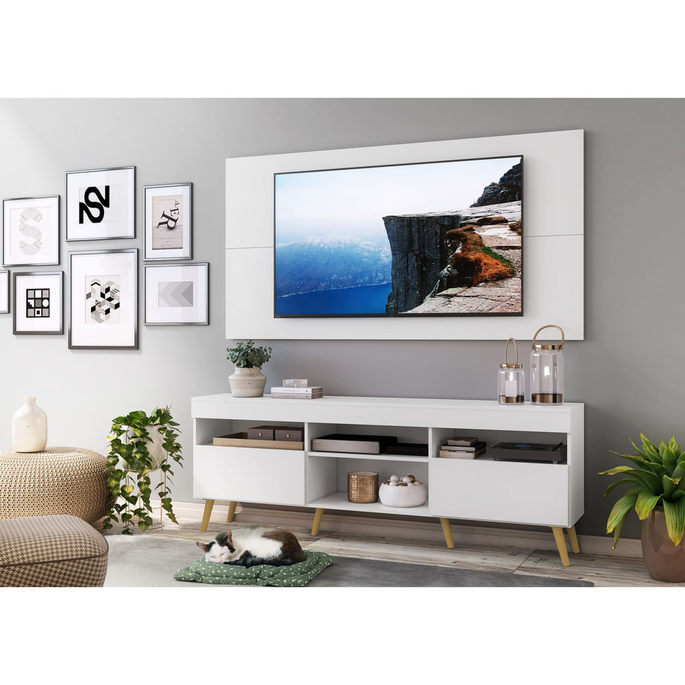 Móvel Tv Estilo Nórdico 140cm - Disponível em 4 cores