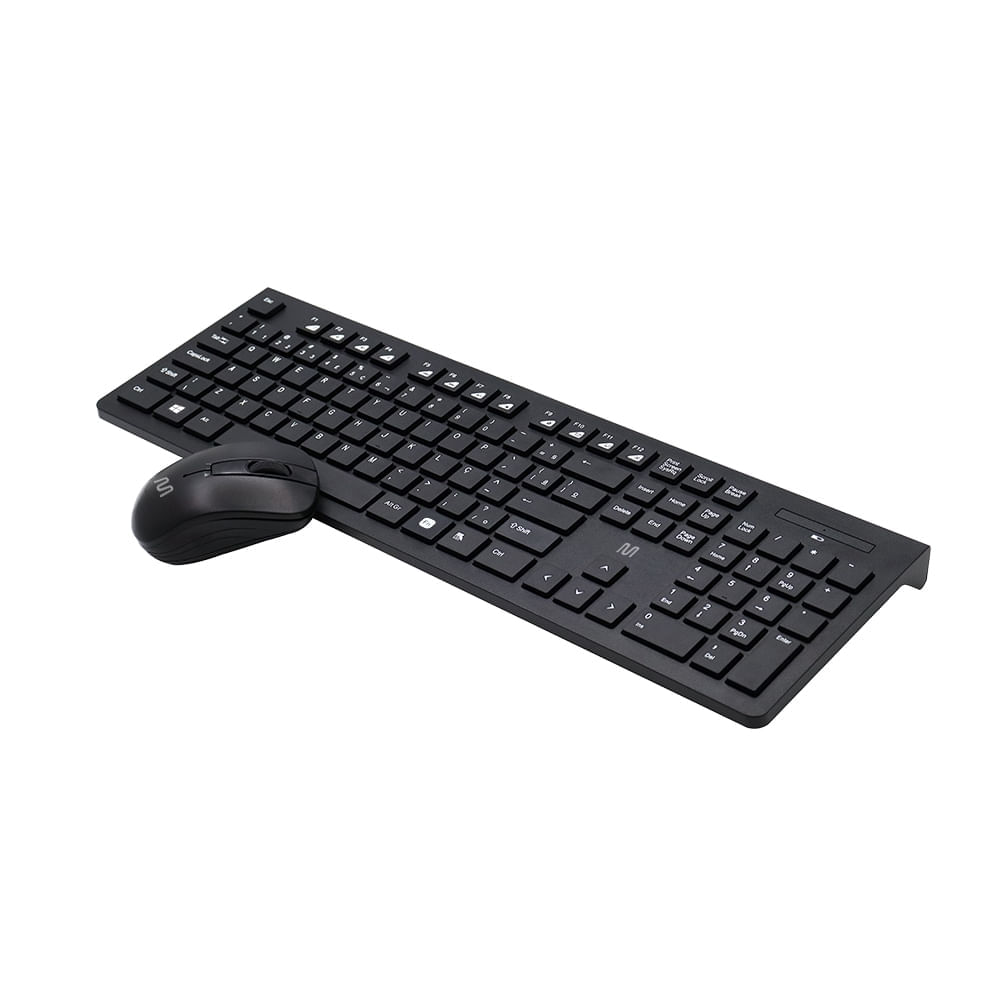 Combo Teclado e Mouse Sem Fio Multimídia USB Preto Multi - TC212