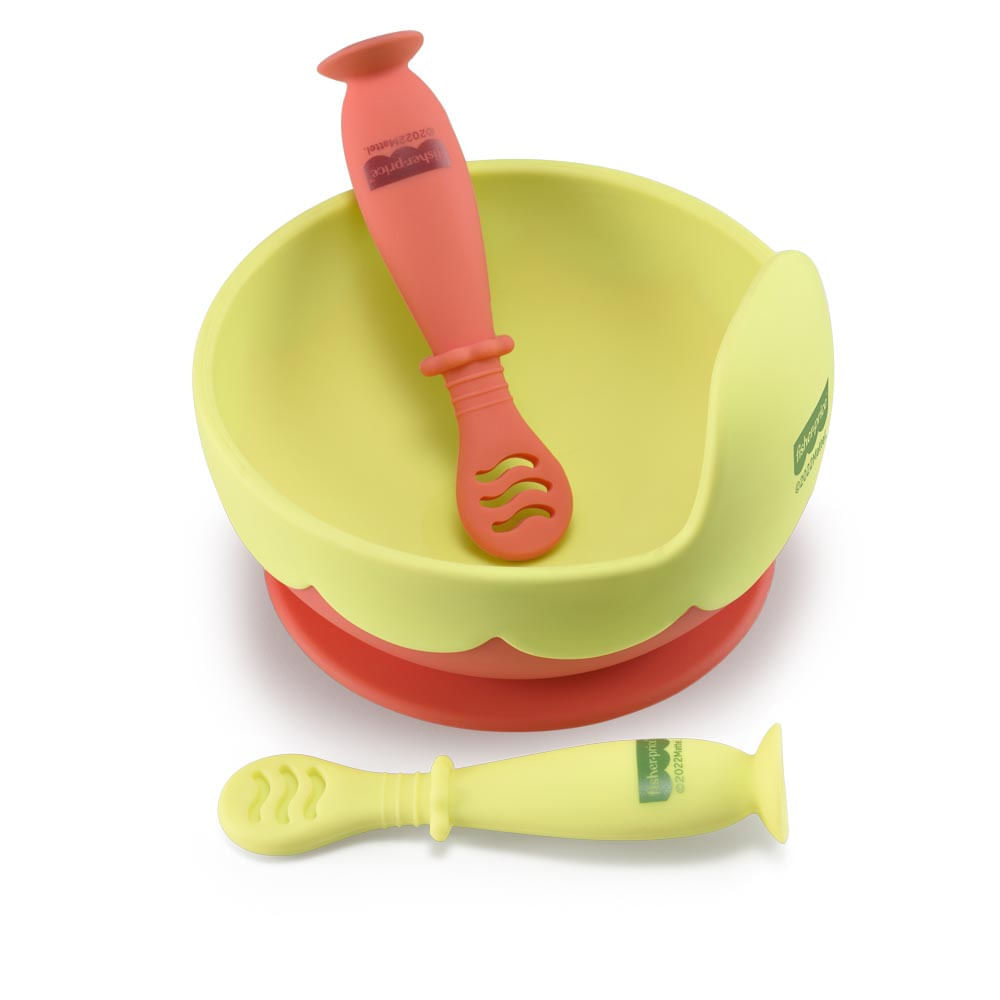 Tigela de Silicone com Ventosa Yummy Rosa - Fisher Price - Baby