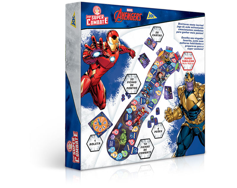 Conjunto De Jogos - Quebra - Cabeça, Jogo da Memória e Dominó - Disney -  Marvel - Avengers - Toyster